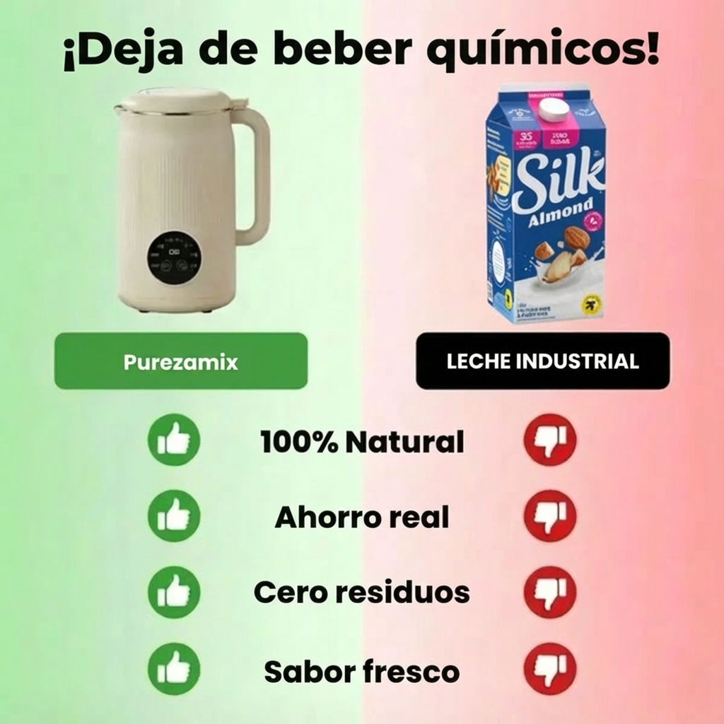 [-60% Pack Navideño] Purezamix – La Batidora Multifunción 8 en 1 de Leches Vegetales y Zumos
