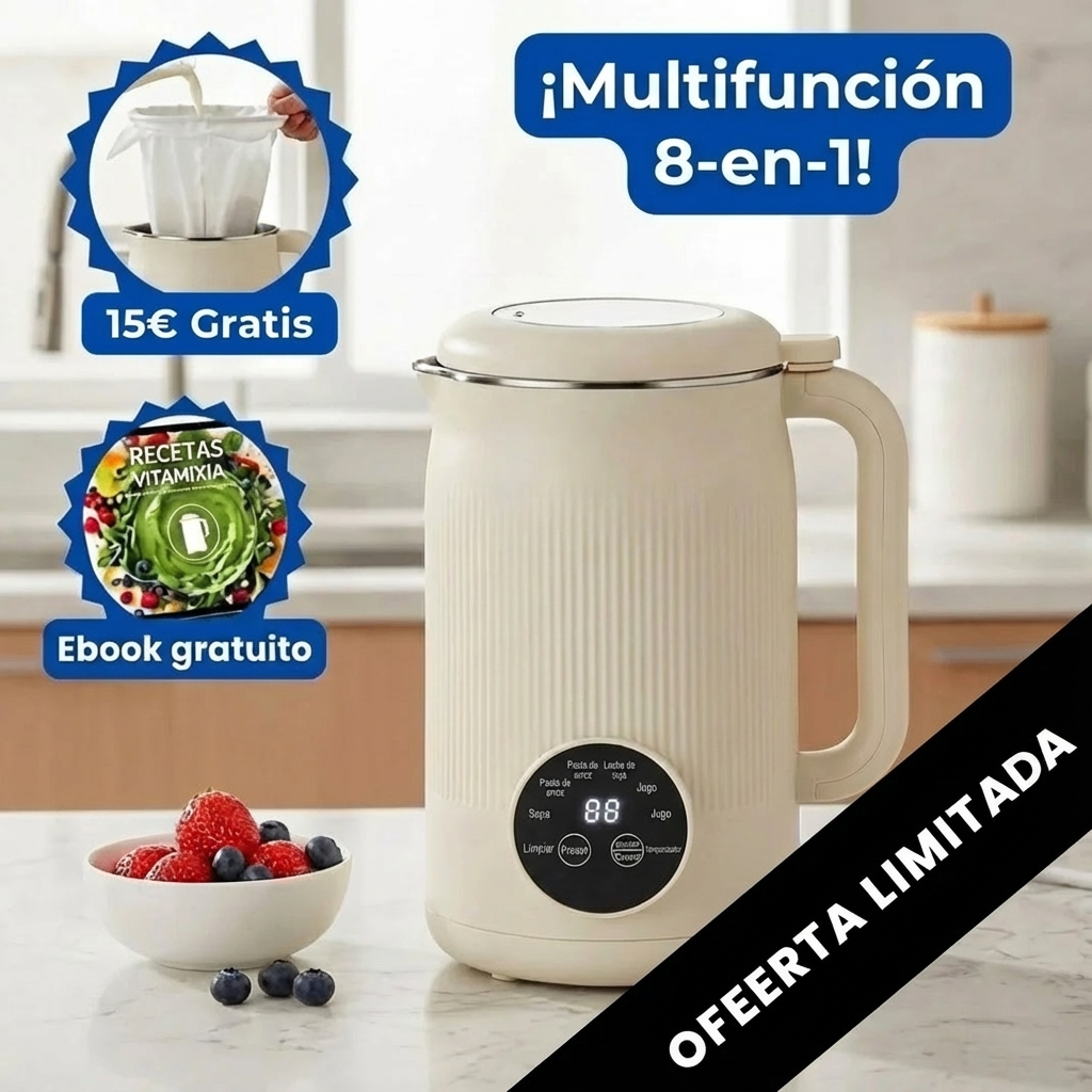 VitaMixia - Máquina Multifunción 8 en 1 para Bebidas Vegetales Frescas