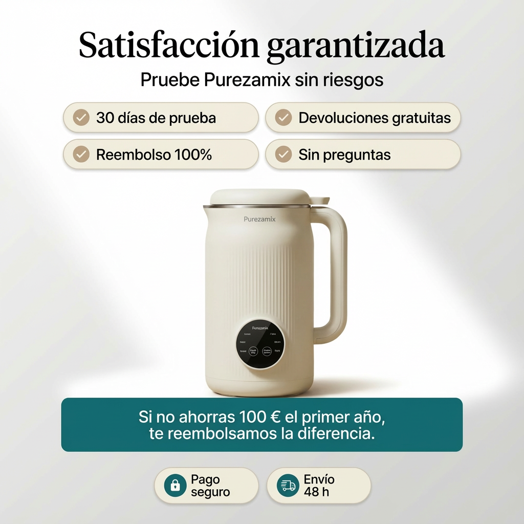 PureZamix - Máquina Multifunción 8 en 1 para Bebidas Vegetales Frescas